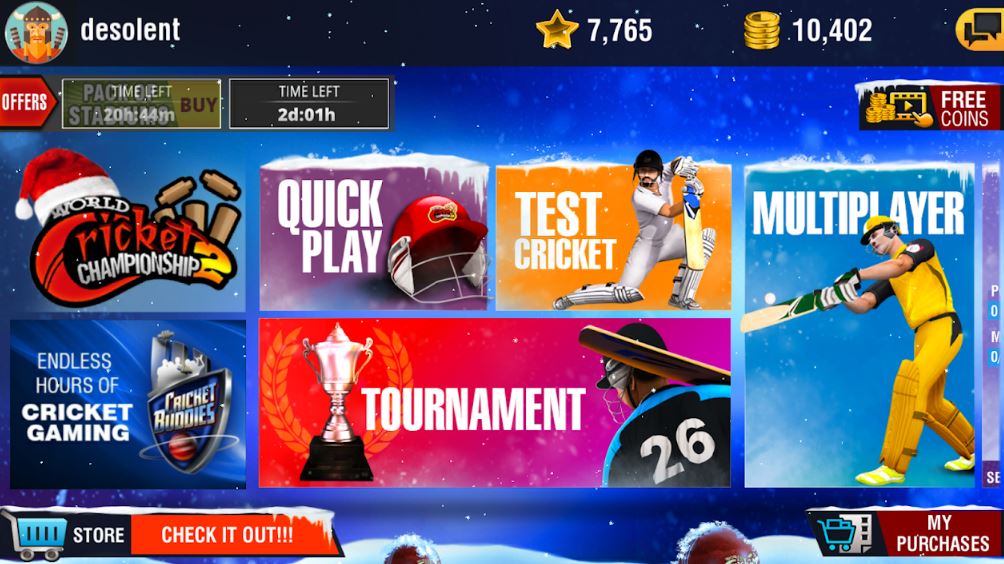 n1 - World Cricket Championship 2 Mod APK v4.4 (No ads)