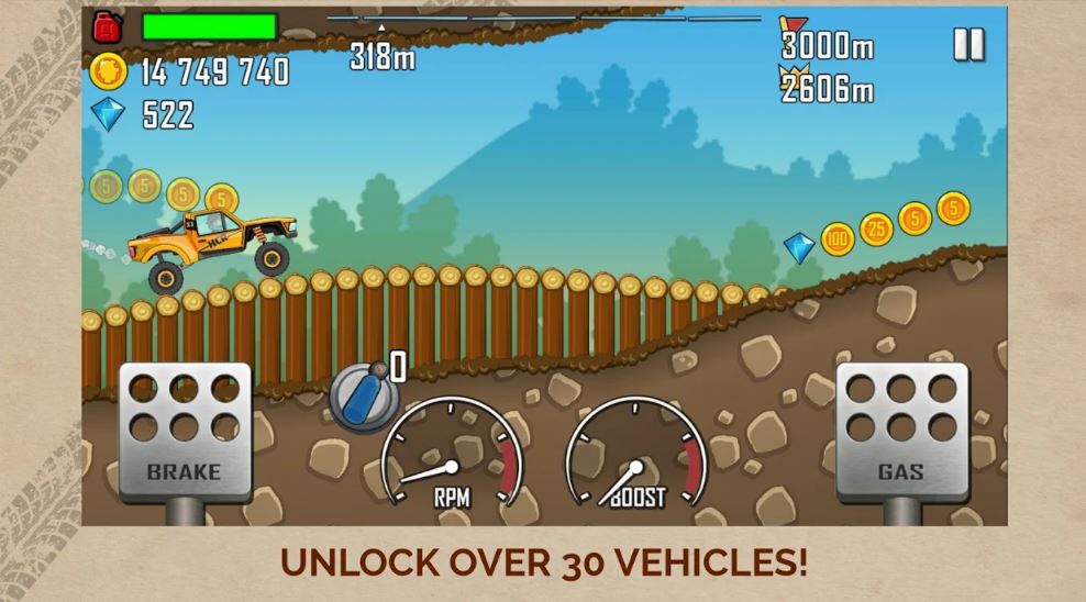 Hill Climb Racing Mod unlimited money