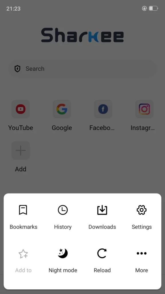 Sharkee Browser mod apk