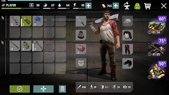 dark days zombie survival mod apk free purchase - Dark Days: Zombie Survival Mod Apk v2.0.4 (Unlimited Gold)