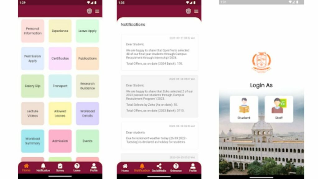 Features of Sathyabama LMS APK Latest Version 2024