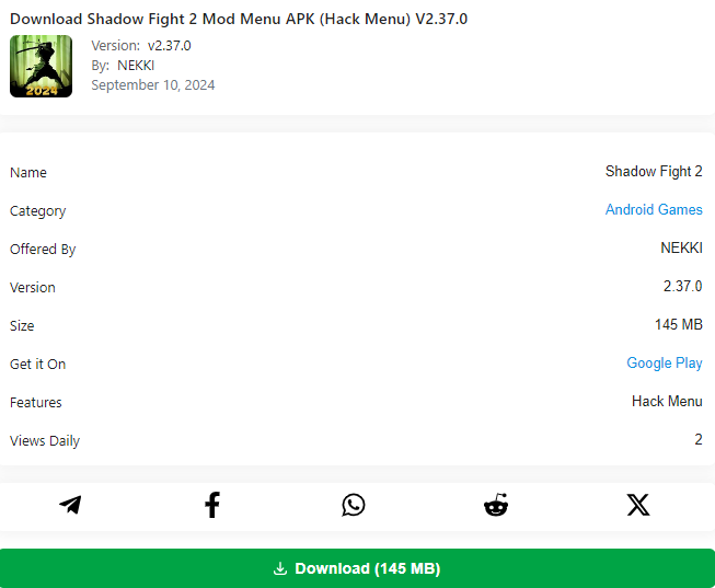 How to Download and Install Shadow Fight 2 Mod Menu Apk Safely